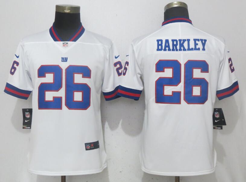 Women New York Giants #26 Barkley White Color Rush Nike Vapor Untouchable Limited Playe NFL Jerseys->youth nfl jersey->Youth Jersey
